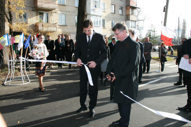 Inaugurarea străzii Lech Kaczynski 